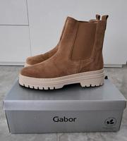 Gabor Damenschuh Stiefel Dreamvelour Gr. 40 1/2 Flauschlion Panna Hessen - Lorsch Vorschau