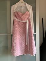Kleid 38/40 rosa mit weißen Punkten mit Bolero Hessen - Haiger Vorschau