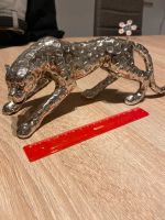 Leopard Deko Figur Silber Bayern - Emersacker Vorschau