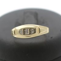 Diamant Gold Ring 585 14 Kt Gelbgold 0,03 Ct Goldring juweliero.d Innenstadt - Köln Altstadt Vorschau