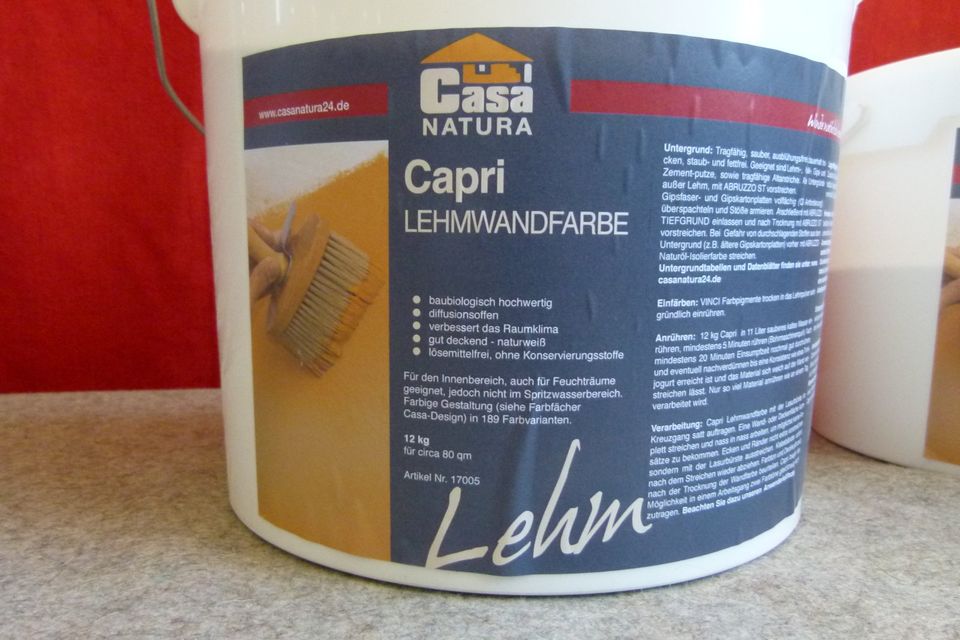 Lehmfarbe Capri CasaNatura Sack 12 Kg weiss in Engstingen