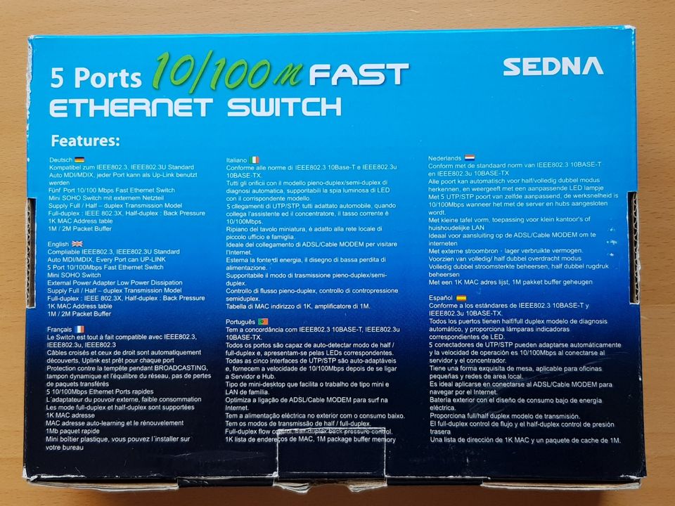 Ethernet switch 5-Port 10/100 Se-NS-105 ***neuwertig""" in Hamburg