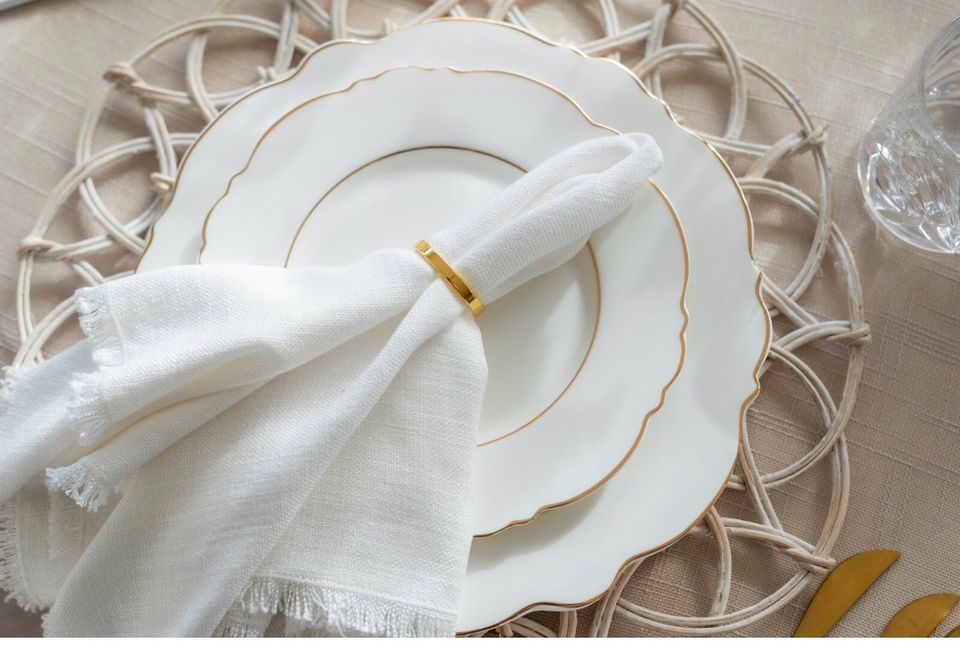 Platzteller Rattan mieten 2,79 € Verleih Hochzeit BOHO in Bielefeld