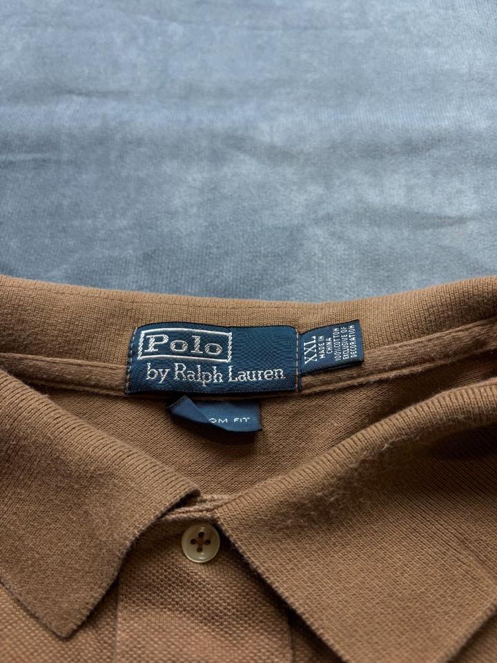 Ralph Lauren Polo Polohemd Braun Poloshirt Größe XXL (3) in Winterwerb