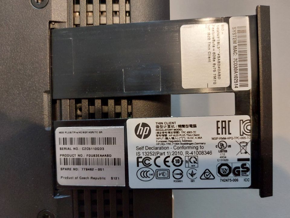 HP t620 Plus Flexible Thin Client (F0U83EA) in Mannheim