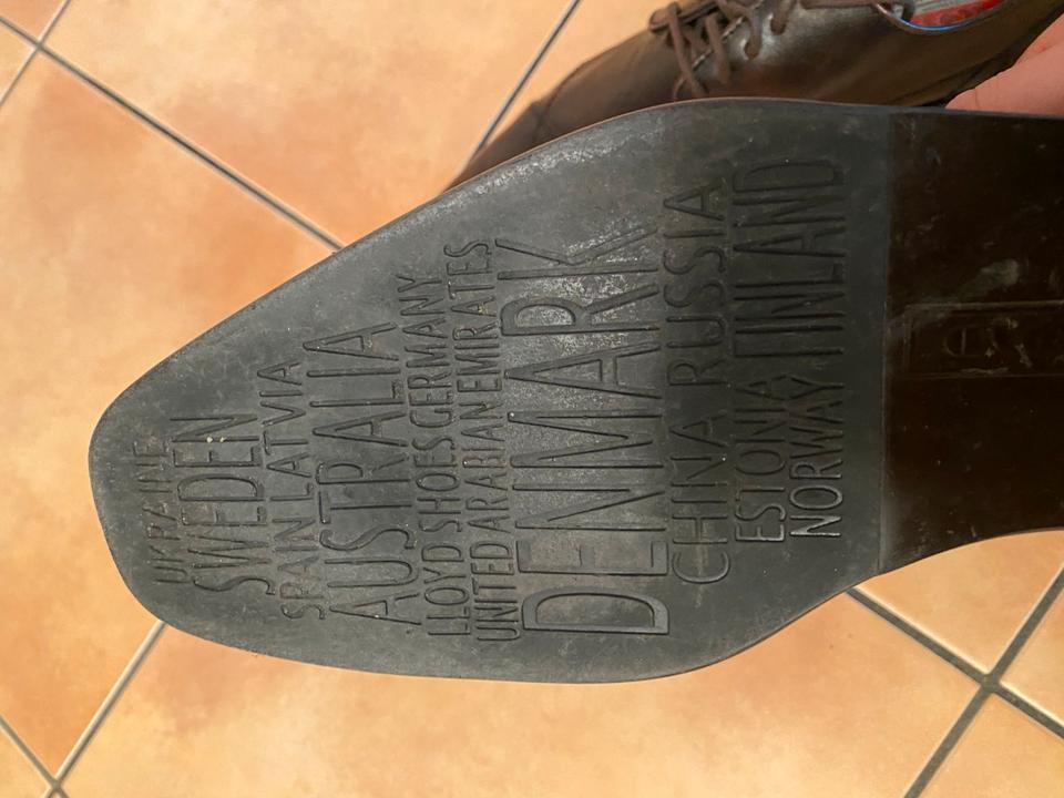 Lloyd Business Schuhe, braun cognac, Gr. 40,5 (7), top Zustand in Mühlheim am Main