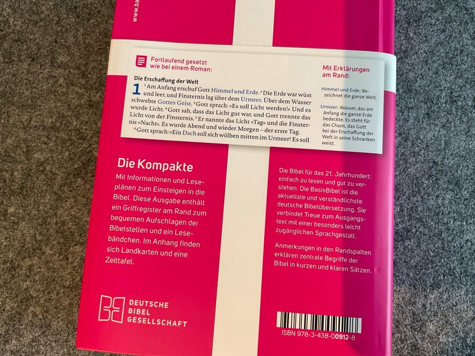Basis Bibel - Die Kompakte - Pink in Hagen am Teutoburger Wald