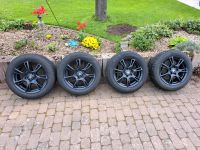 Seat VW Reifen Alufelgen 205/55 R16 6.5x16 schwarz Winterreifen Nordrhein-Westfalen - Lübbecke  Vorschau