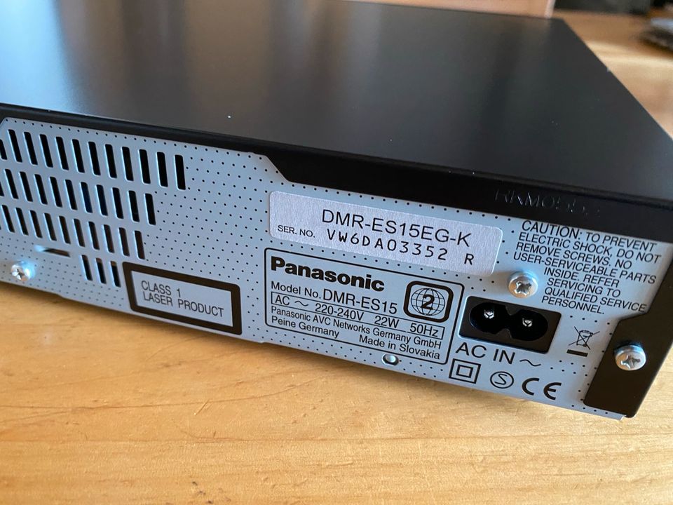 Panasonic DMR-ES15 DVD Recorder in Grafhorst