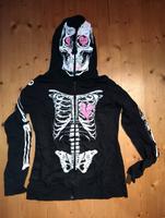 Gothic Jacke Skelett Totenkopf Herz Creepy EMP Gr. M Bayern - Simbach Vorschau