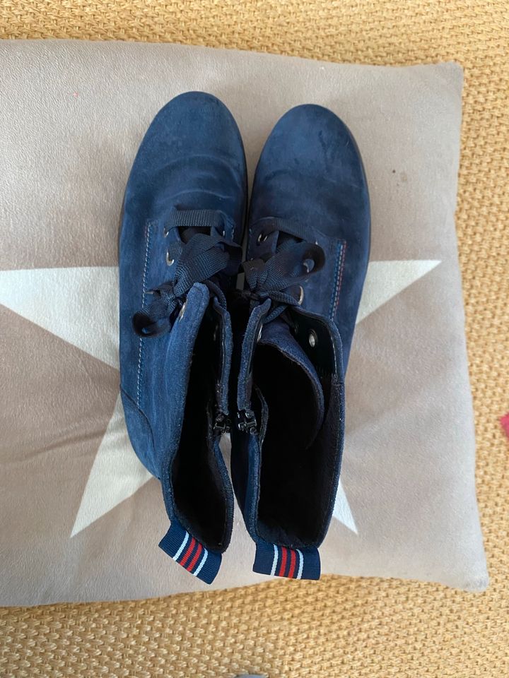 Gabor Stiefeletten Damen blau Größe 39 / 6 in Westerland