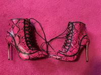 Retro Stiefel Stiefeletten pink  neu 39 Thüringen - Lehesten Thürw Vorschau