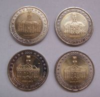 4x 2 Euro Saarland "Ludwigskirche" 2009 A,D,F,J Vahr - Neue Vahr Nord Vorschau