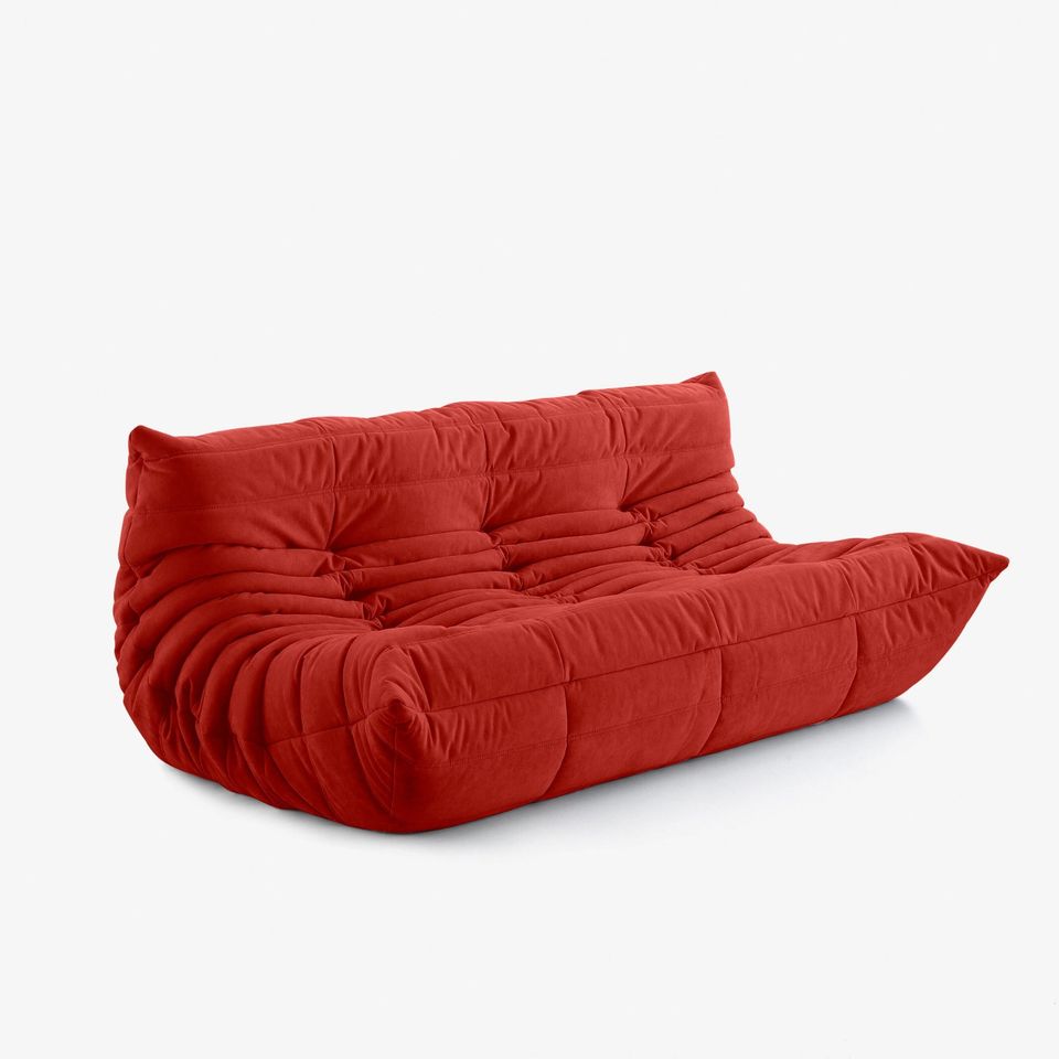 ligne roset Hohenzollernstr TOGO 3er Sofa Alcantara Rot PRE ORDER in München