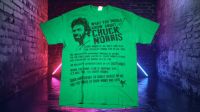 ⚡️ VINTAGE Chuck Norris T-Shirt grün L ⚡️ Nordrhein-Westfalen - Velbert Vorschau