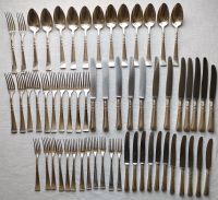 12 Personen Silberbesteck Art Deco Bauhaus Hammerschlag Dekor !!! Nordrhein-Westfalen - Paderborn Vorschau