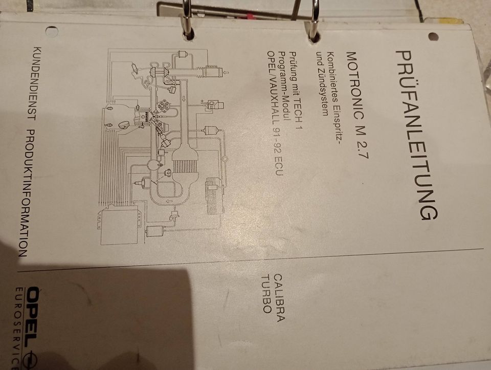Prüfanleitungen Omega A/Senator B, Vectra, Calibra Turbo original in Freinsheim
