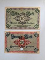 Notgeld / Banknoten Stadt Stralsund 10, 20 Mark -1918- Originale Mecklenburg-Vorpommern - Stralsund Vorschau