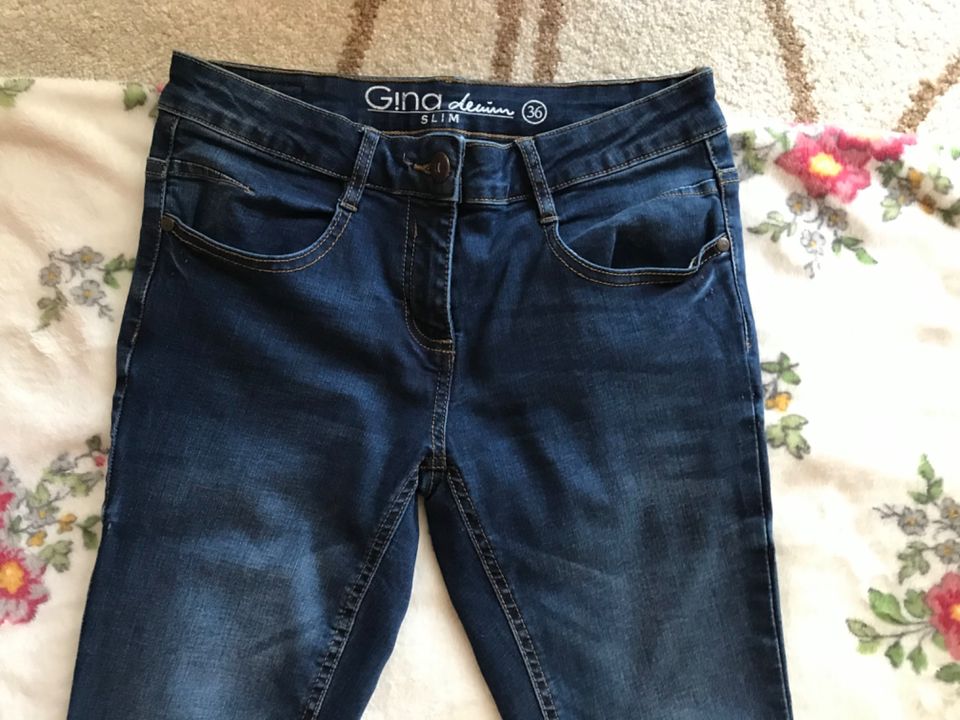 Jeans Hose Gina denim slim Gr. 36 wie Neu in Eitorf