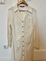 ZARA Kleid Leinen Viskose beige weiß Knöpfe Größe L Friedrichshain-Kreuzberg - Friedrichshain Vorschau