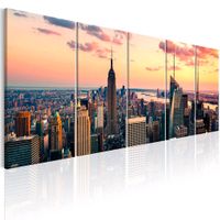 Wandbild Beautiful Sunset, Leinwand, New York Skyline, 200x80cm Dresden - Cotta Vorschau