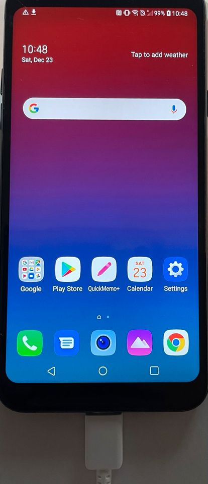 LG Q7 Q610EM 32GB schwarz Smartphone guter Zustand in Krefeld