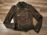 Amisu Biker Lederjacke Kunstleder XS 34 wie Neu Sachsen - Thalheim/Erzgebirge Vorschau
