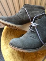 Braune Wildleder Schnürschuhe mit Keilabsatz wie neu Hamburg - Altona Vorschau