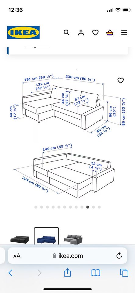 Eckbettsofa mit Bettkasten in Kiel