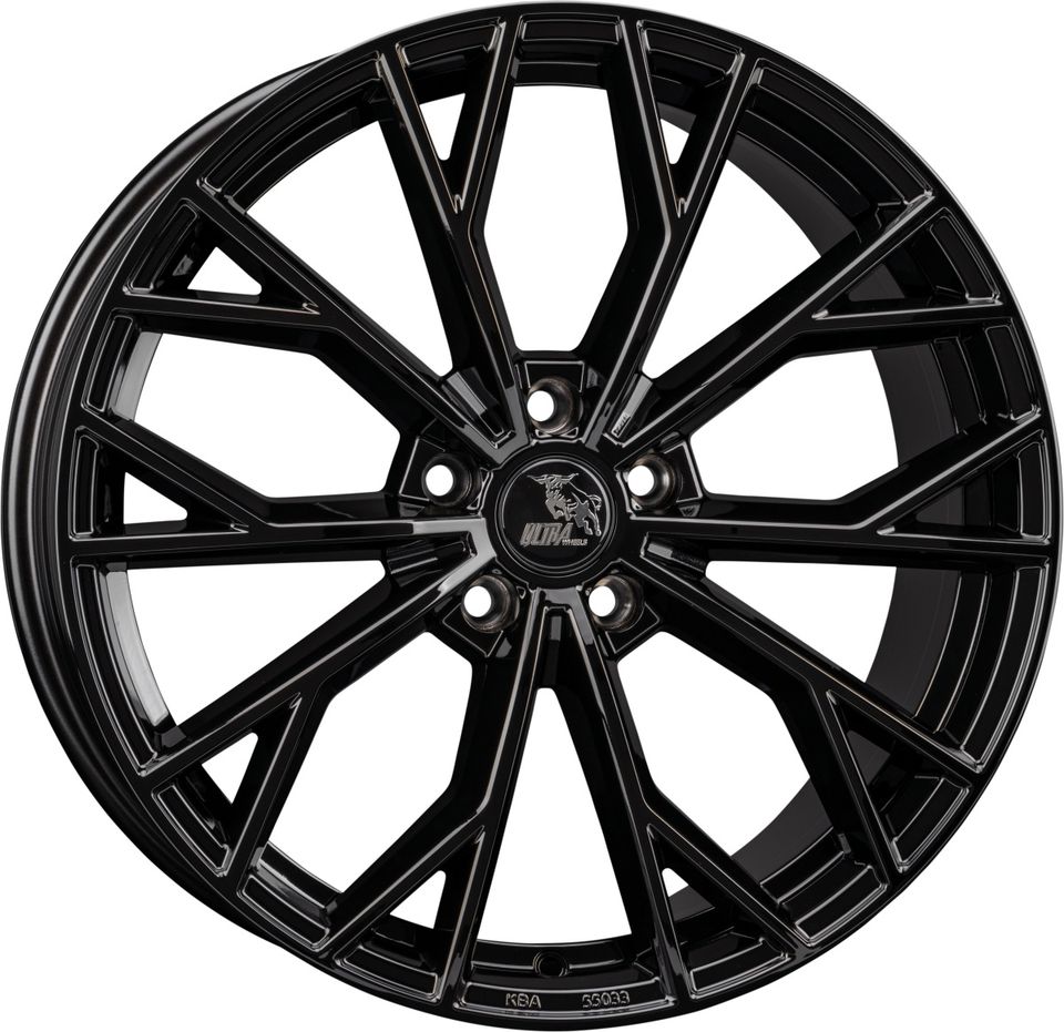 Ultrawheels UA23 19 Zoll Felgen für VW Golf 5 6 7 8 Passat Scirocco Arteon Phaeton Sharan GTI GTD GTE egolf 6R 7R 8R B5 B6 B7 B8 CC 3C 13 R 3H 3D 7N Sommerräder Winterräder schwarz Reifen Volkswagen in Neckarsulm