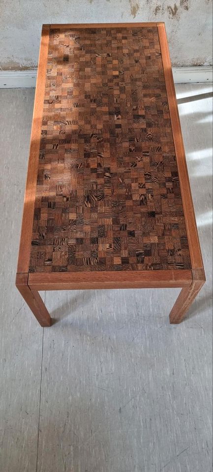 Couchtisch 1960er Jahre. Wenge Mosaik ,Vintage Tisch, alt in Braunschweig