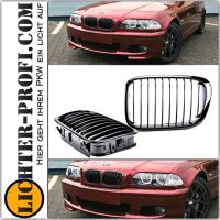 Kühlergrill Glanz schwarz für BMW E46 Limousine Touring VFL Hessen - Calden Vorschau