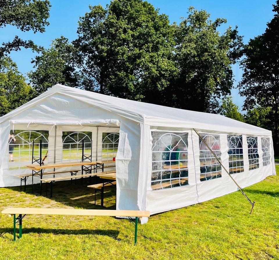 Partyzelt mieten, Festzelt, Eventzelt, Pavillon 5x10m Zeltverleih in Mülheim (Ruhr)