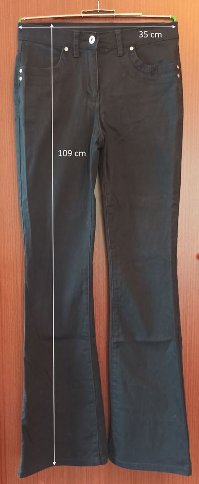Jeans für Damen Größe 34, schwarz/dunkelblau in Chemnitz