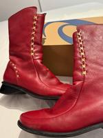 Daniel Hechter Lederstiefel Größe 38 rot Hessen - Schwalmstadt Vorschau