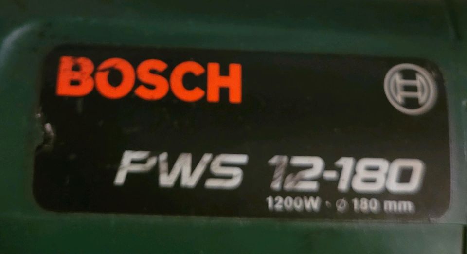 Großer Zweihand Winkelschleifer, Bosch PWS 12-180, 1200 Watt in Dortmund