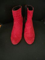 Stiefeletten Wildleder rot Gr. 5.5 Nordrhein-Westfalen - Aldenhoven Vorschau