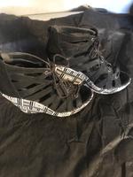Schwarz,Weiße Sandalen Größe 37 Absatz 12,5 cm Plateau Deichmann Saarland - Völklingen Vorschau