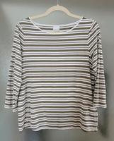 SHIRT 3/4 Arm von MADELEINE Gr. 42, weiß - khaki Rheinland-Pfalz - Gau-Bischofsheim Vorschau