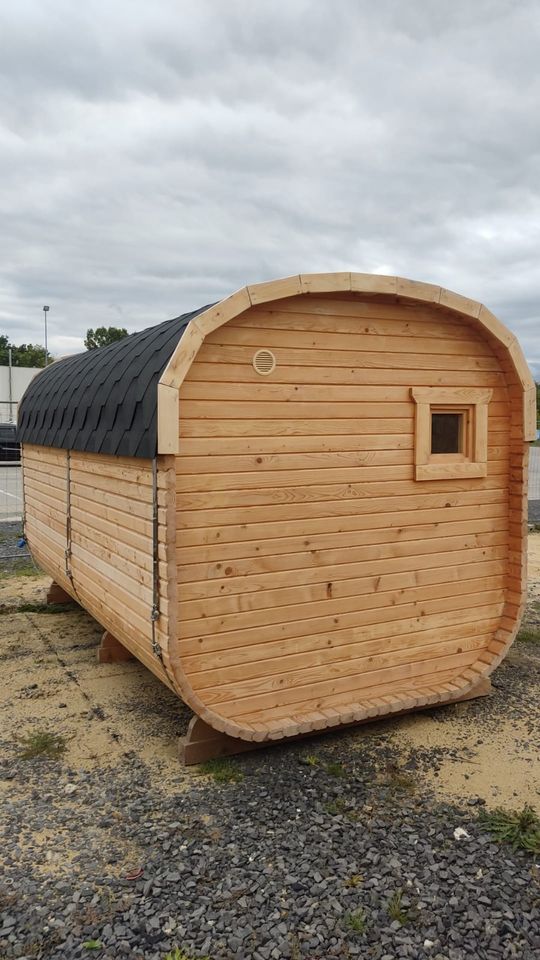 Quadro Sauna Fasssauna 4 m Saunafass Holzofen in Frankfurt am Main