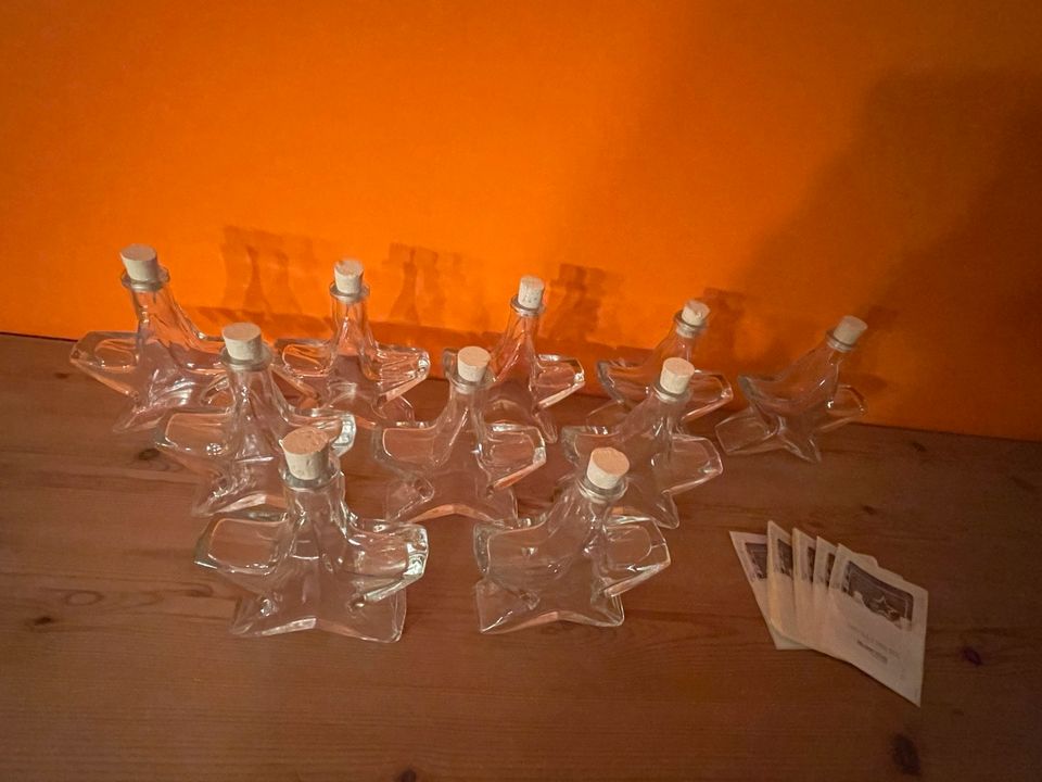 Glasflaschen in Stern Form , 10 Stück, Neu in Niebüll
