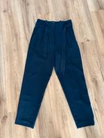 H&M Zara Chino High Waist Hose Stoffhose blau S 36 Hessen - Hanau Vorschau