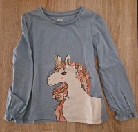 Langarmshirt Kindershirt Größe 116 mit Einhorn Brandenburg - Cottbus Vorschau