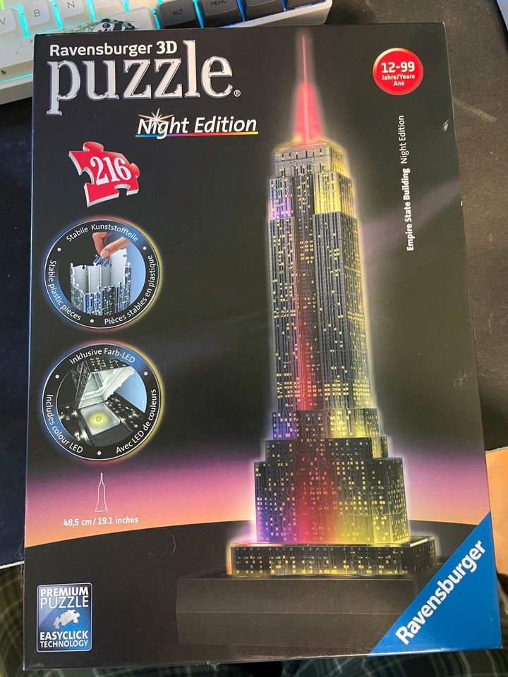 Ravensburger 3D Puzzle Empire State Building Night Edition in Düsseldorf