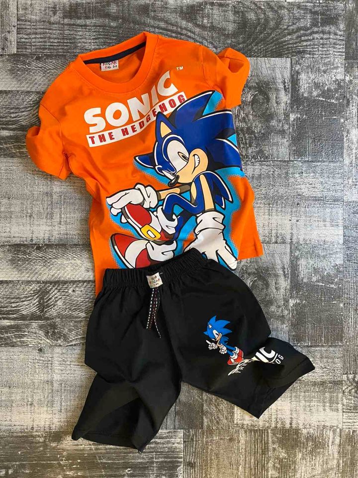 Sonic The Hedgedog Set Shorts T-Shirt kurze Hose Gr 146 152 NEU in München