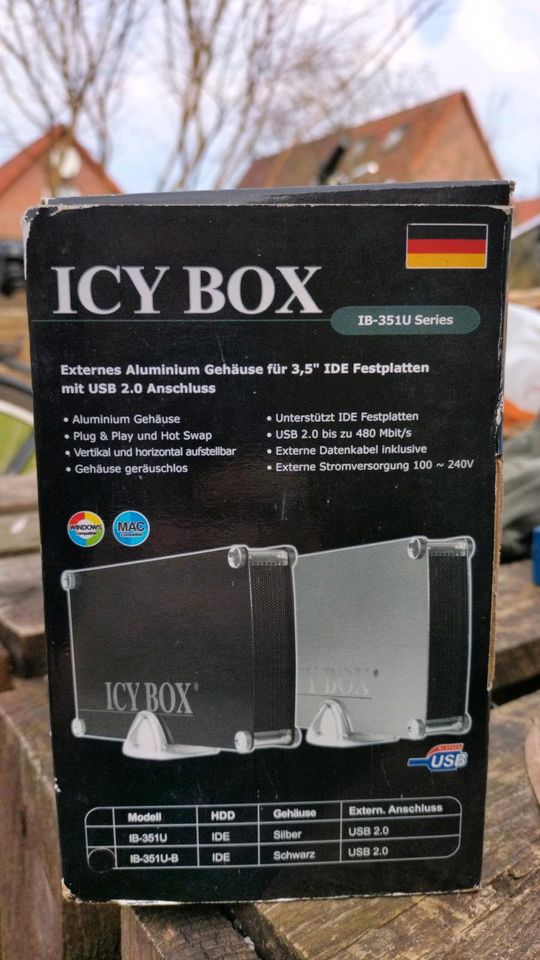 ICY Box, Festplattenbox in Leegebruch