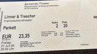 2 Tickets „Linner & Trescher“ 21.06.2024 Augsburg Aubing-Lochhausen-Langwied - Aubing Vorschau