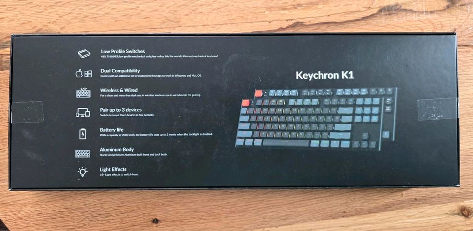 Keychron K1 Wireless Mechanical Keyboard Red switch 87 Key RGB in Wolfenbüttel