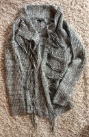 Strickjacke mit Fransen schwarz/weiß-melange von Tally Weijl Bayern - Geiselhöring Vorschau