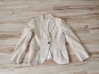 Damen Blazer Gr. L ZARA beige weiss gestreift Bayern - Freystadt Vorschau